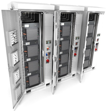 Multiple S Series fuel cell generator power towers